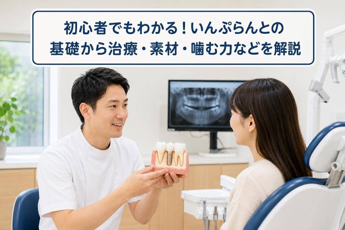 初心者でもわかる!いんぷらんとの基礎から治療・素材・噛む力などを解説