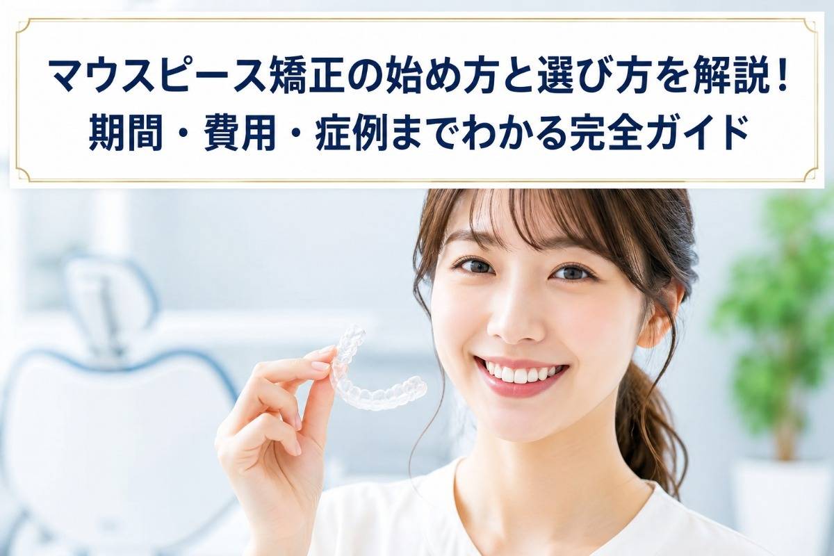 マウスピース矯正の始め方と選び方を解説!期間・費用・症例までわかる完全ガイド